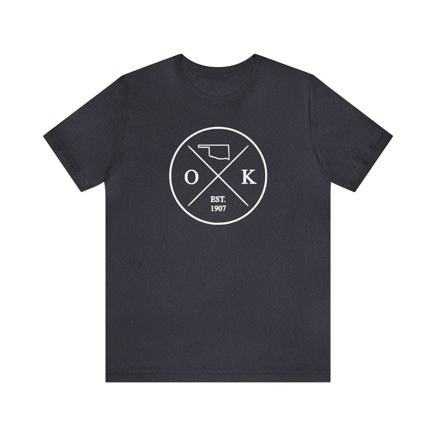 Oklahoma Crossed Emblem w/ White Print