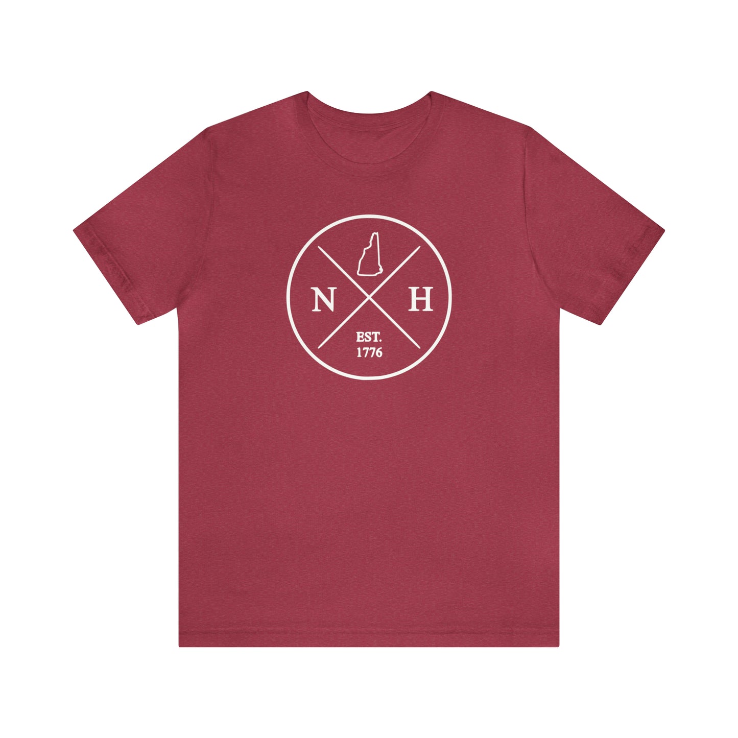 New Hampshire Crossed Emblem w/ White Print