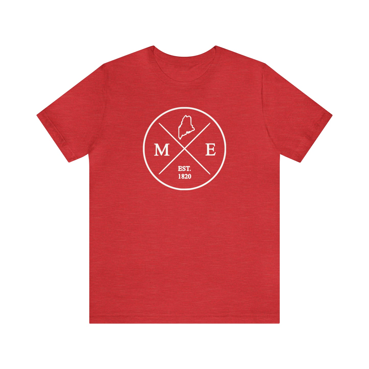 Maine Crossed Emblem w/ White Print