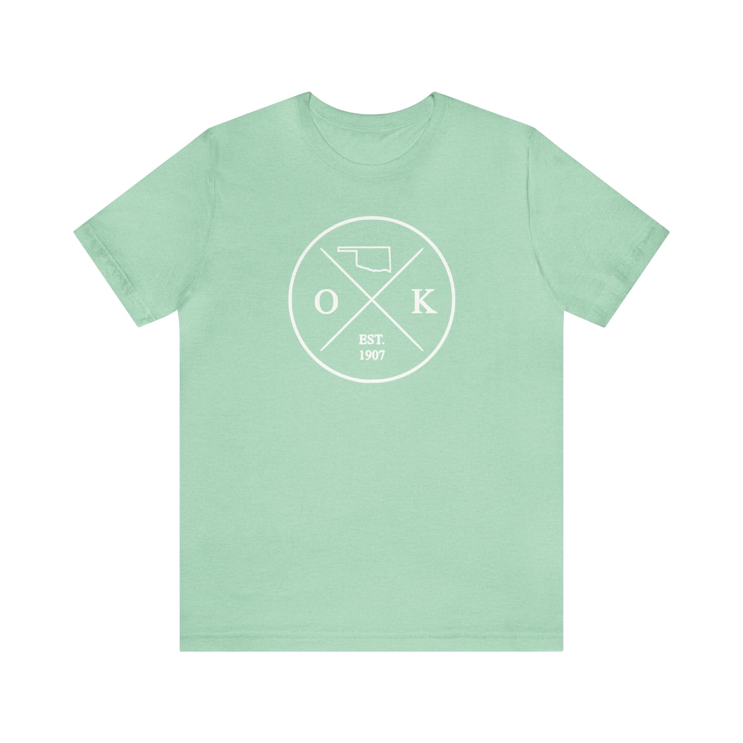 Oklahoma Crossed Emblem w/ White Print