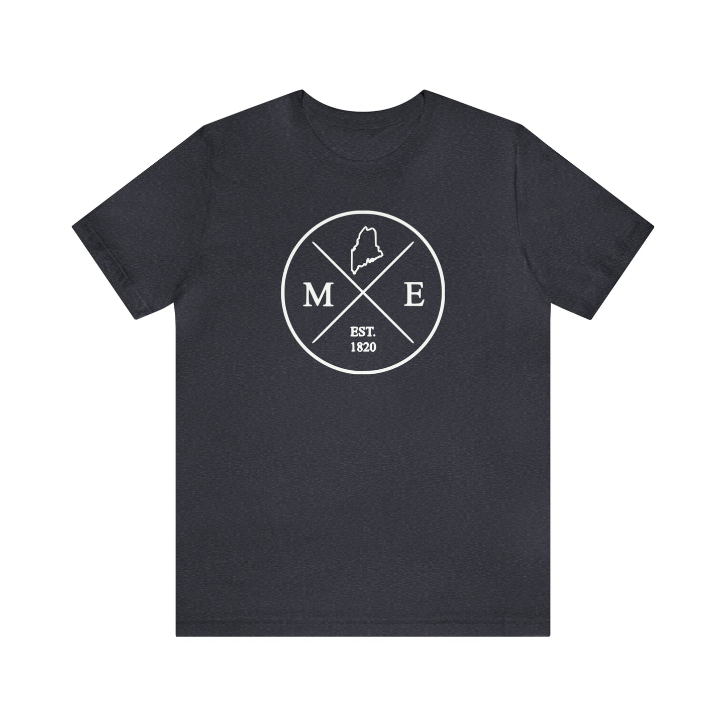 Maine Crossed Emblem w/ White Print