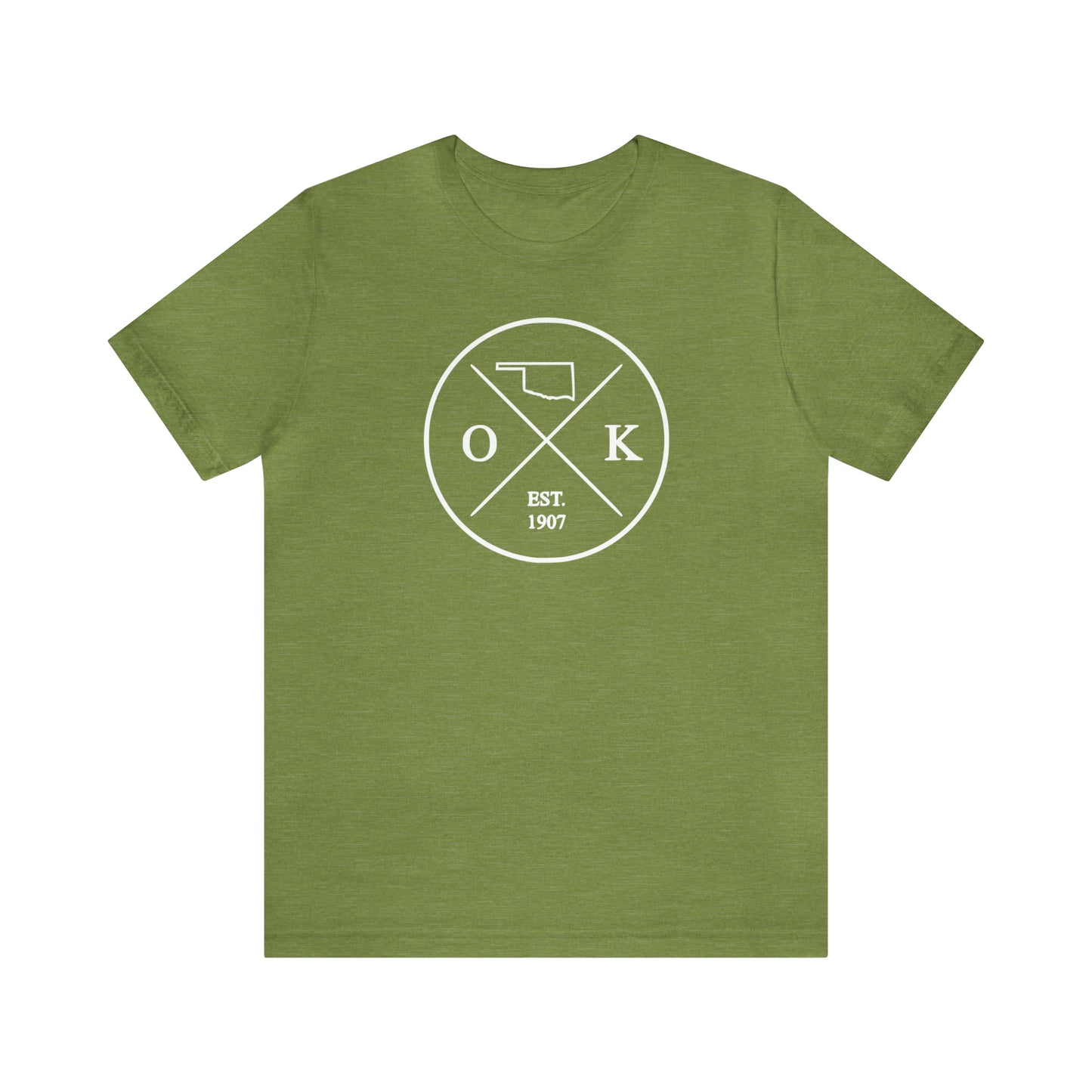 Oklahoma Crossed Emblem w/ White Print