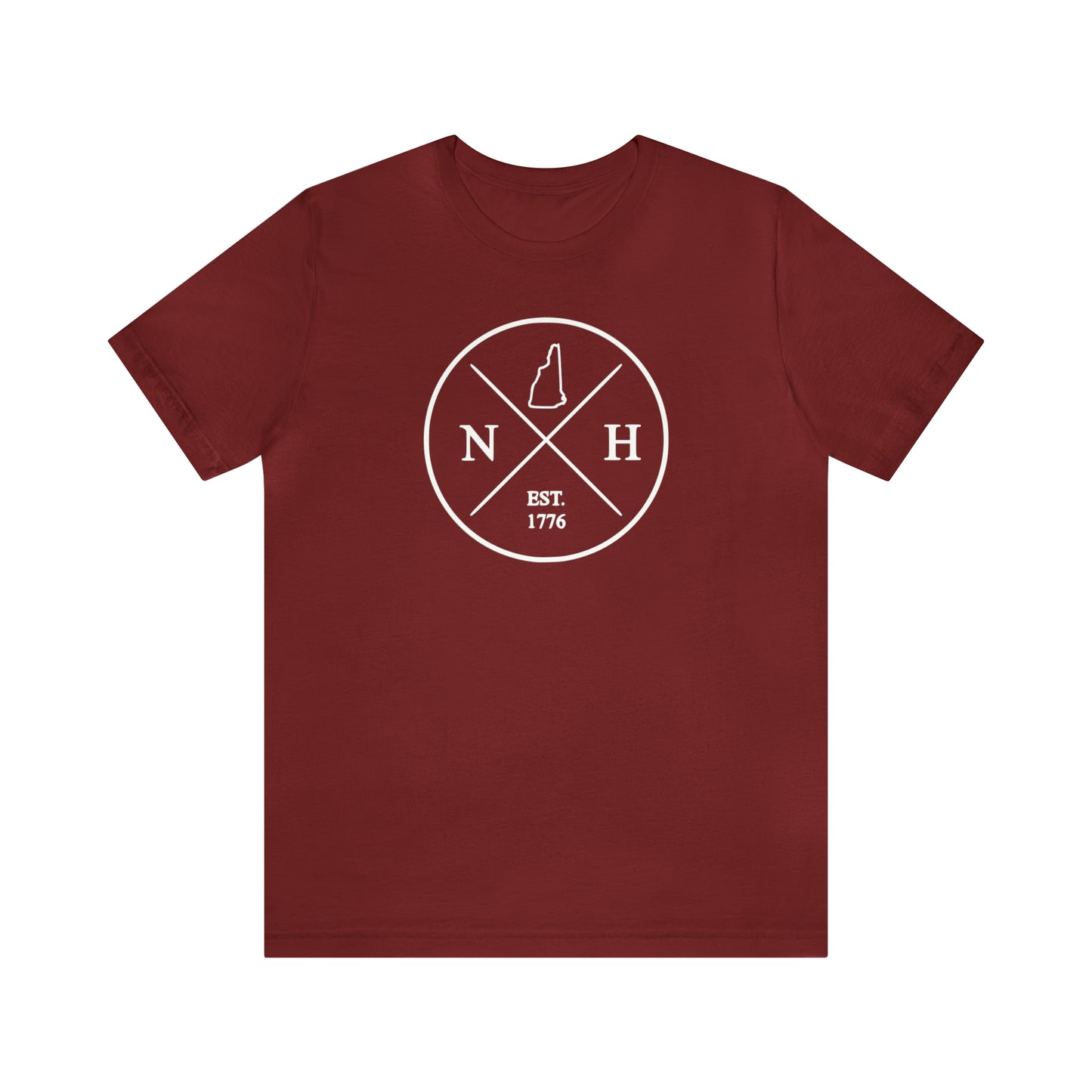 New Hampshire Crossed Emblem w/ White Print