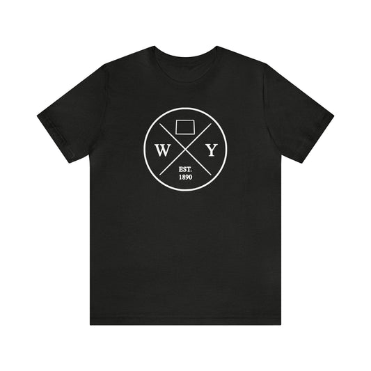 Wyoming Crossed Emblem w/ White Print