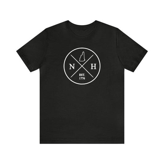 New Hampshire Crossed Emblem w/ White Print