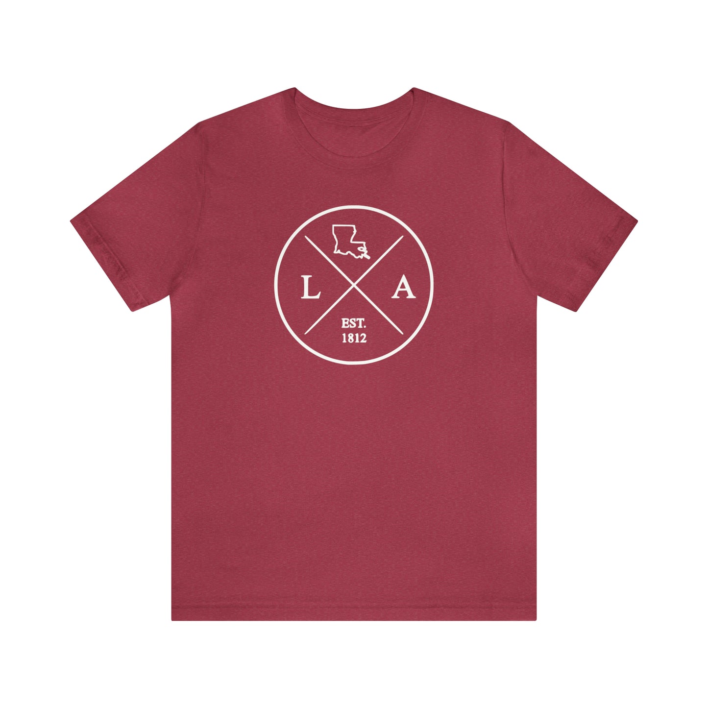 Louisiana Crossed Emblem w/ White Print