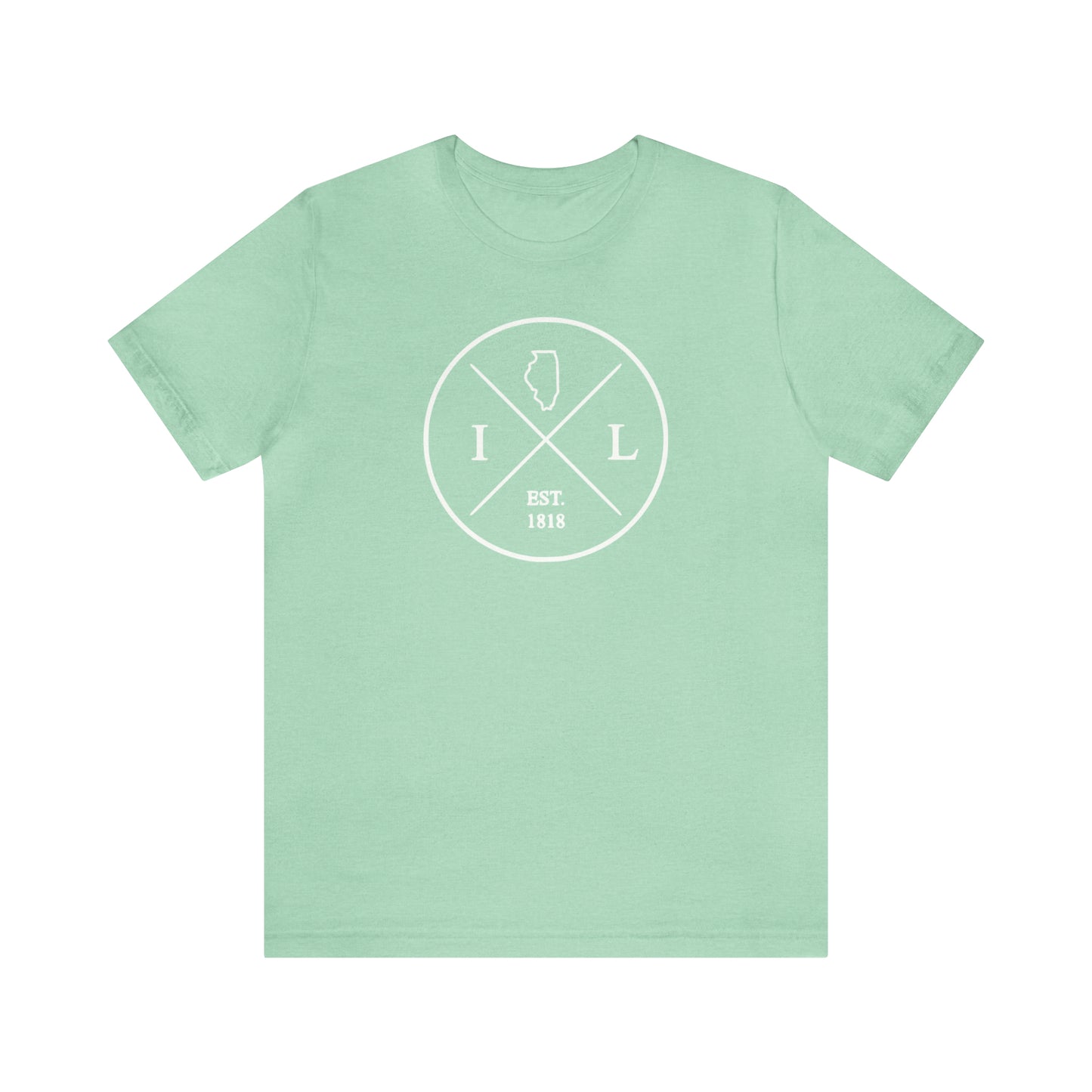 Illinois Crossed Emblem w/ White Print