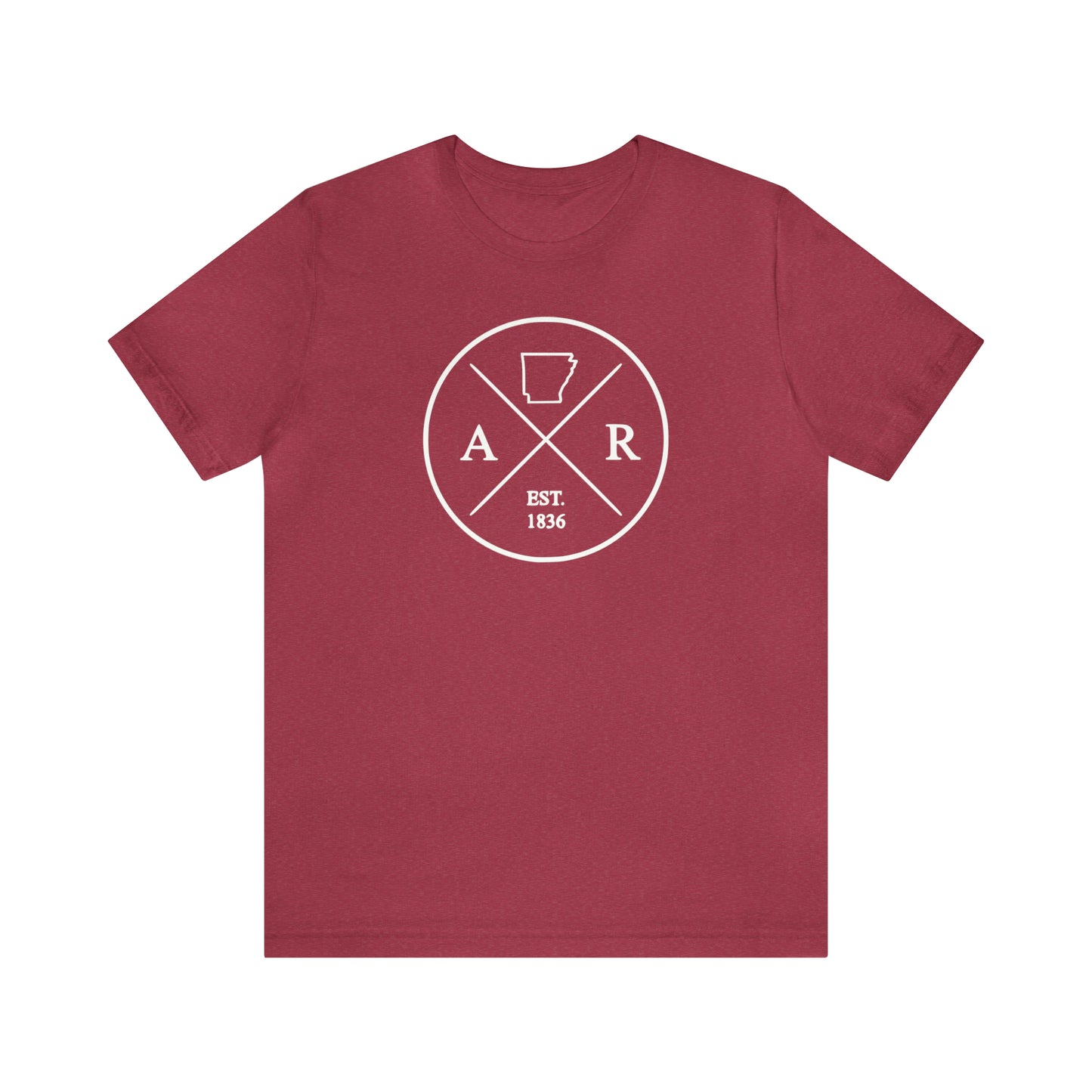 Arkansas Crossed Emblem w/ White Print