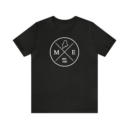Maine Crossed Emblem w/ White Print