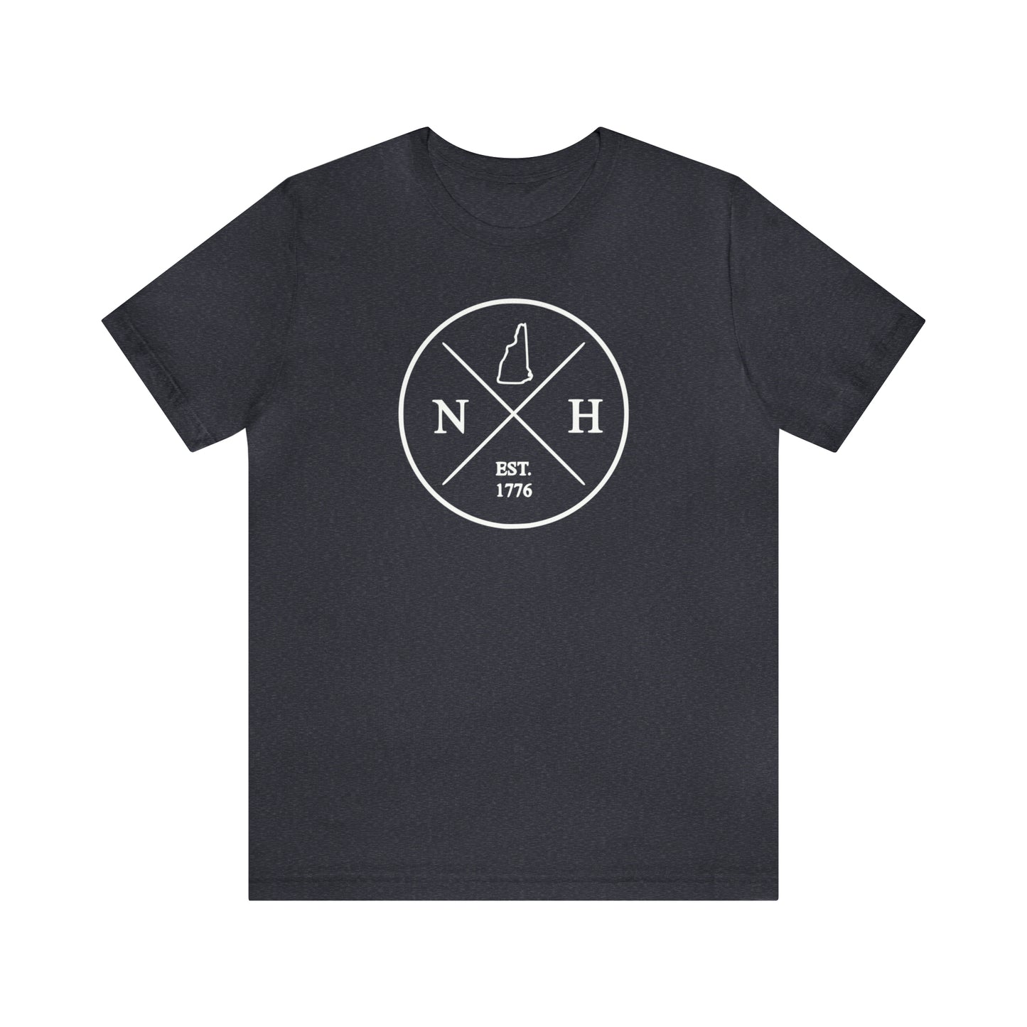 New Hampshire Crossed Emblem w/ White Print