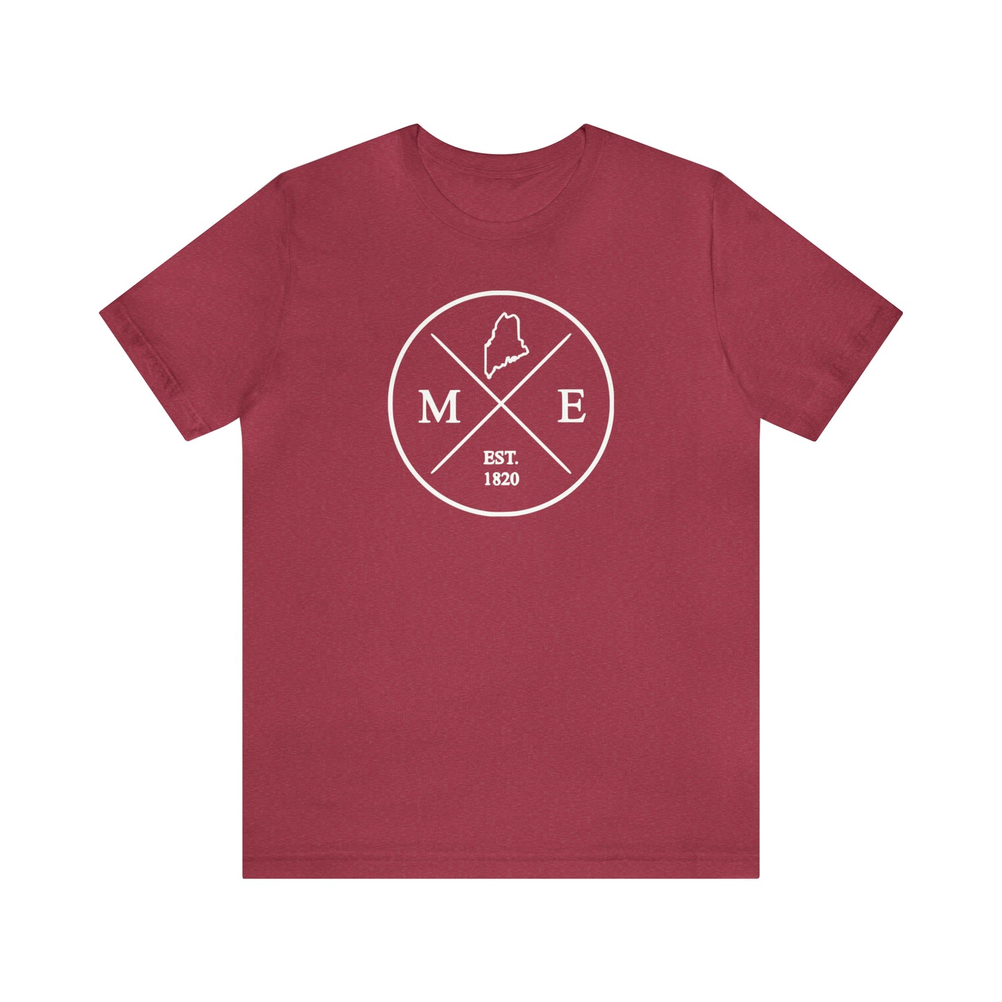 Maine Crossed Emblem w/ White Print
