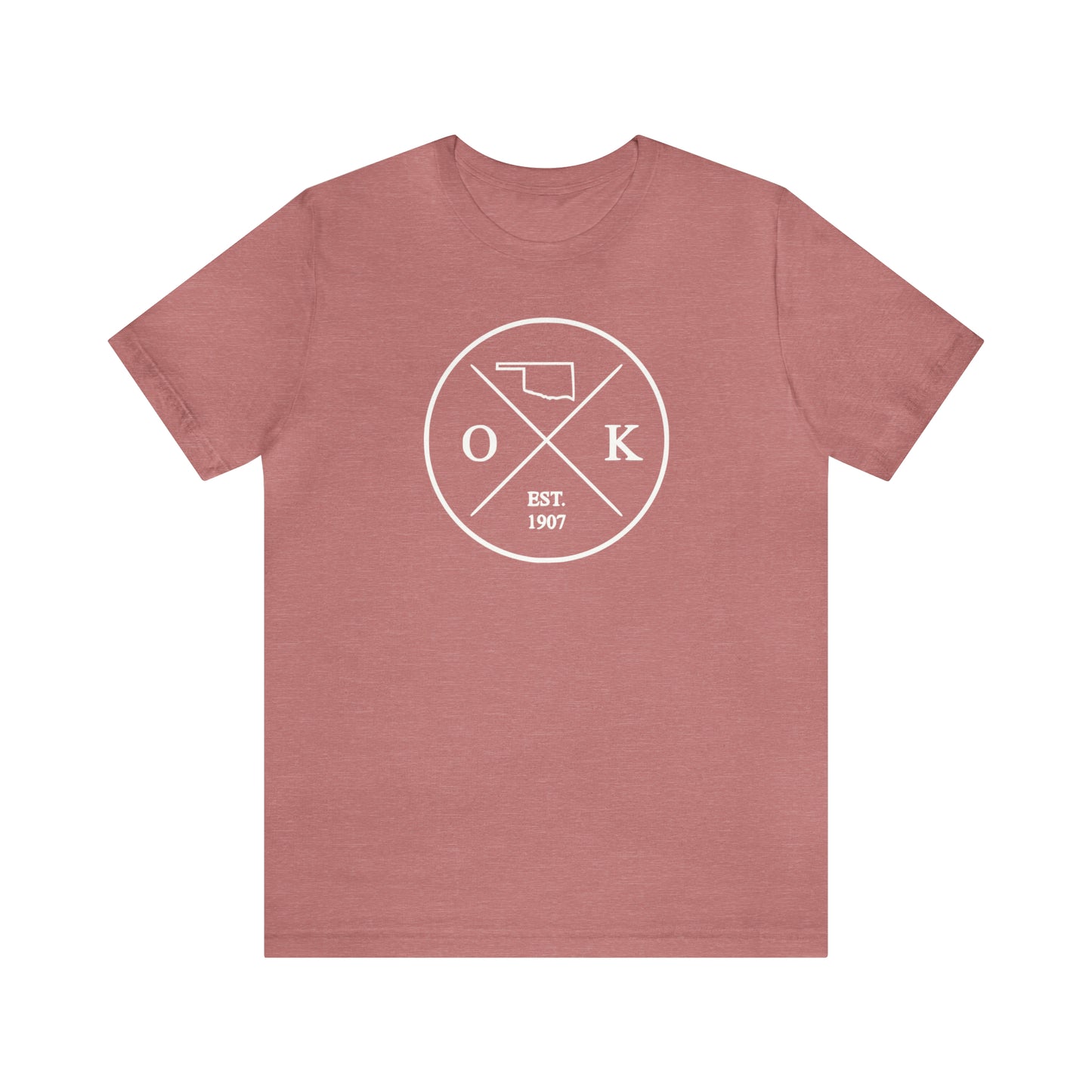 Oklahoma Crossed Emblem w/ White Print