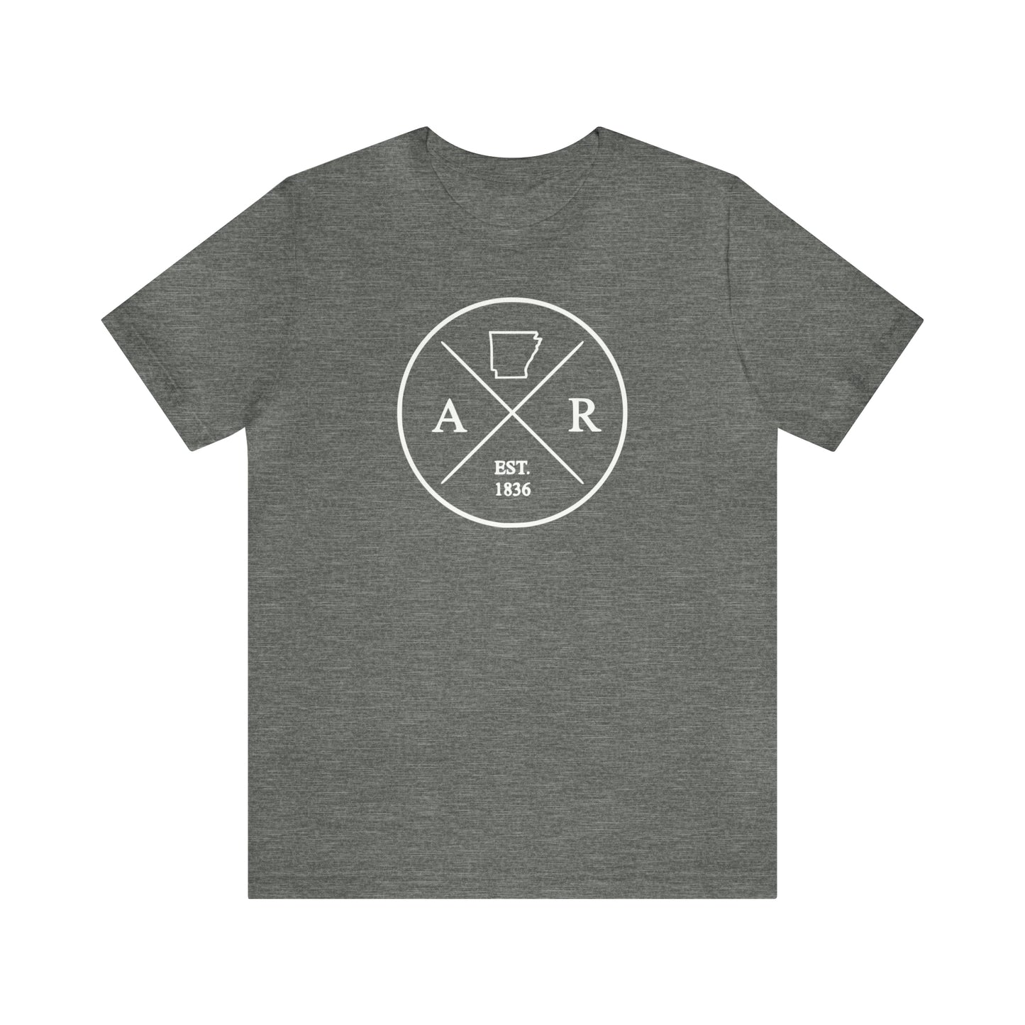 Arkansas Crossed Emblem w/ White Print
