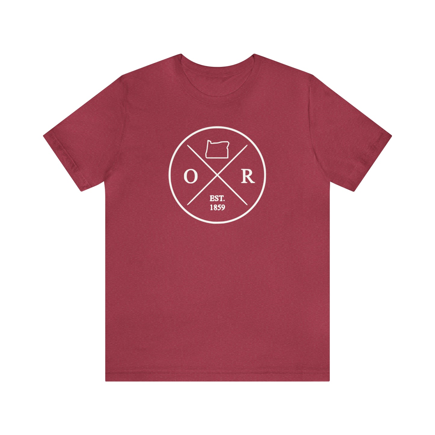 Oregon Crossed Emblem w/ White Print