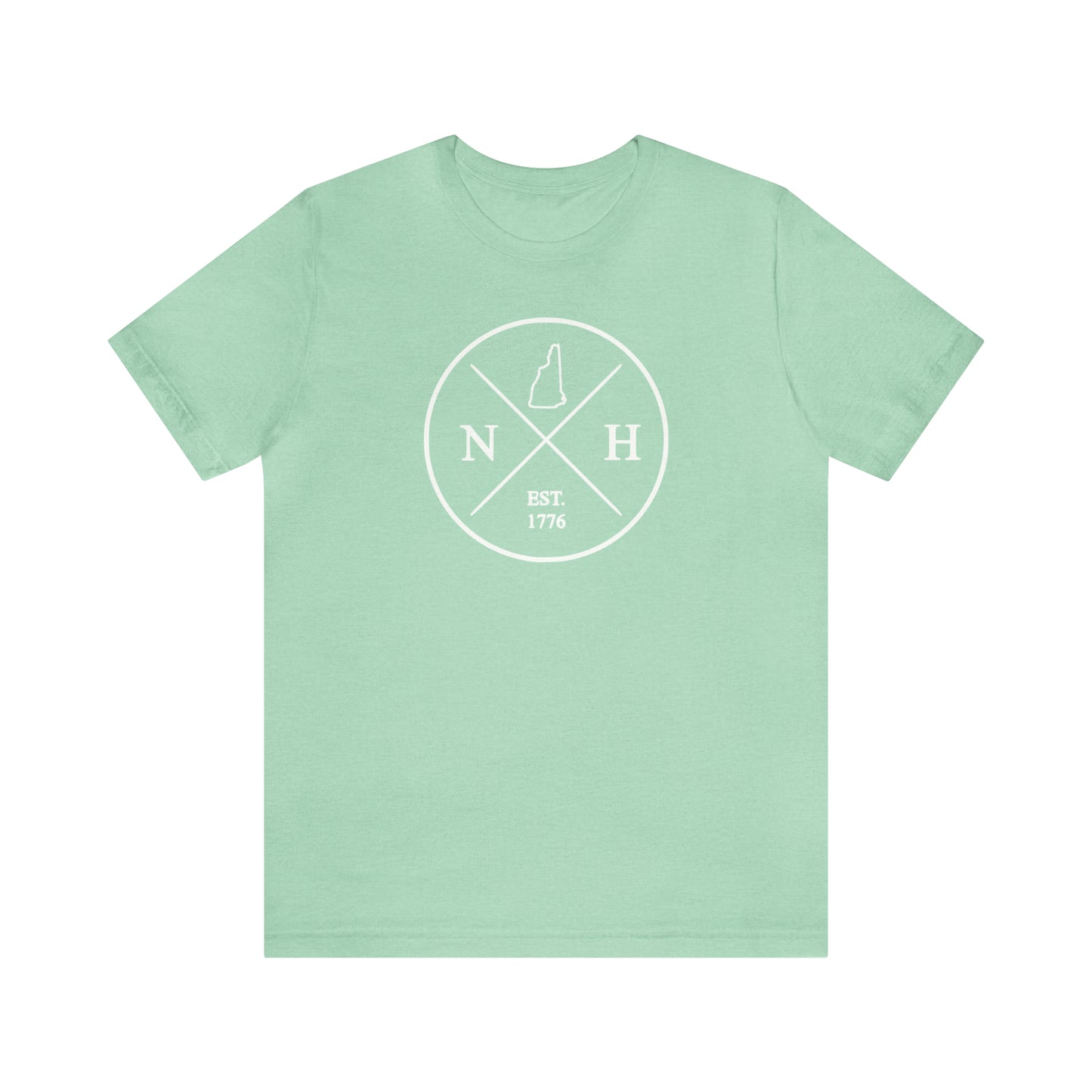 New Hampshire Crossed Emblem w/ White Print