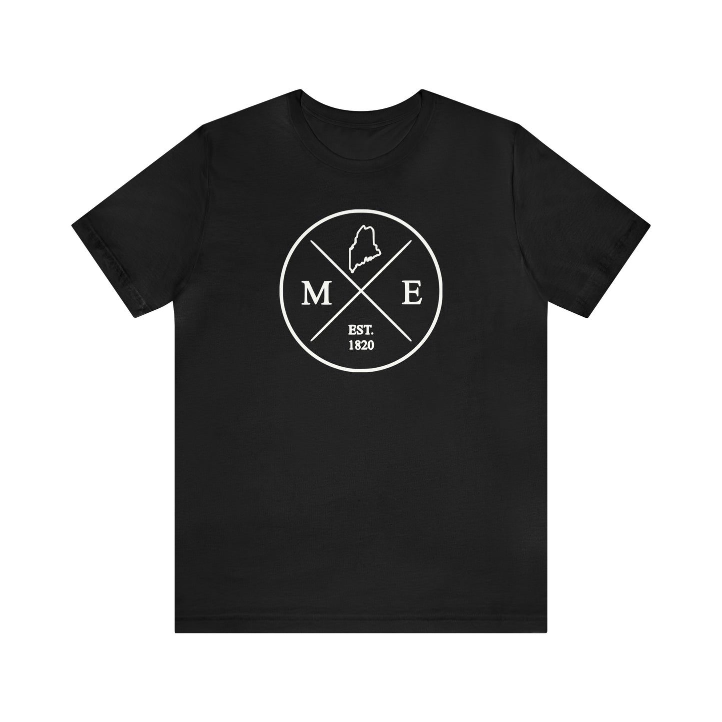 Maine Crossed Emblem w/ White Print