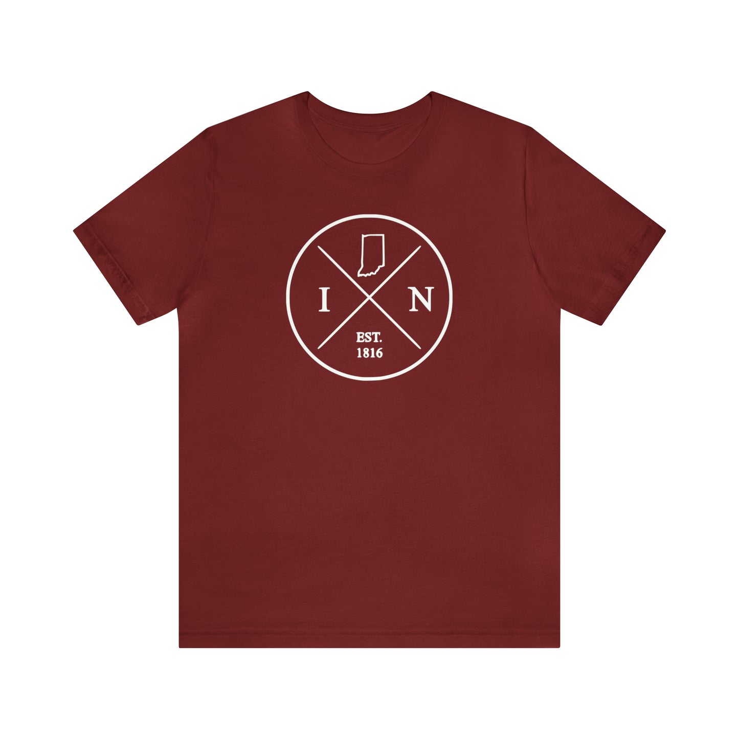 Indiana Crossed Emblem w/ White Print