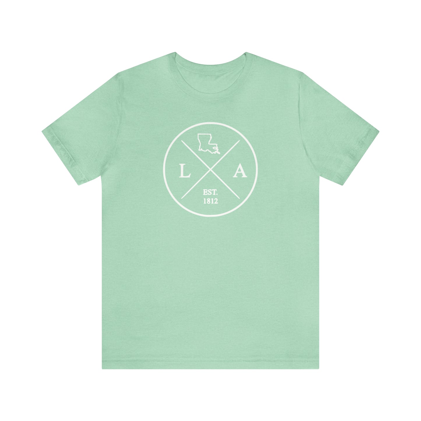 Louisiana Crossed Emblem w/ White Print