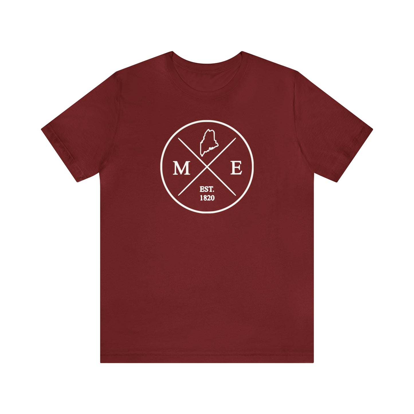Maine Crossed Emblem w/ White Print