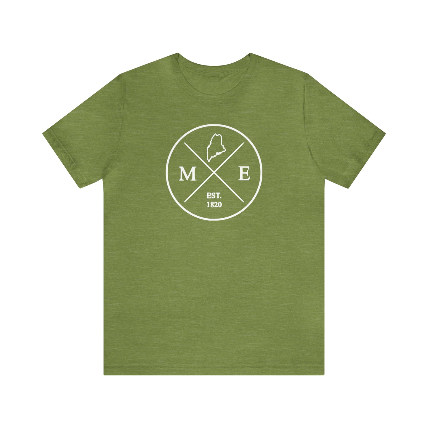 Maine Crossed Emblem w/ White Print