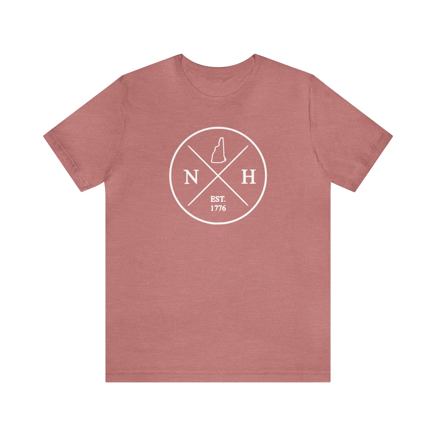 New Hampshire Crossed Emblem w/ White Print