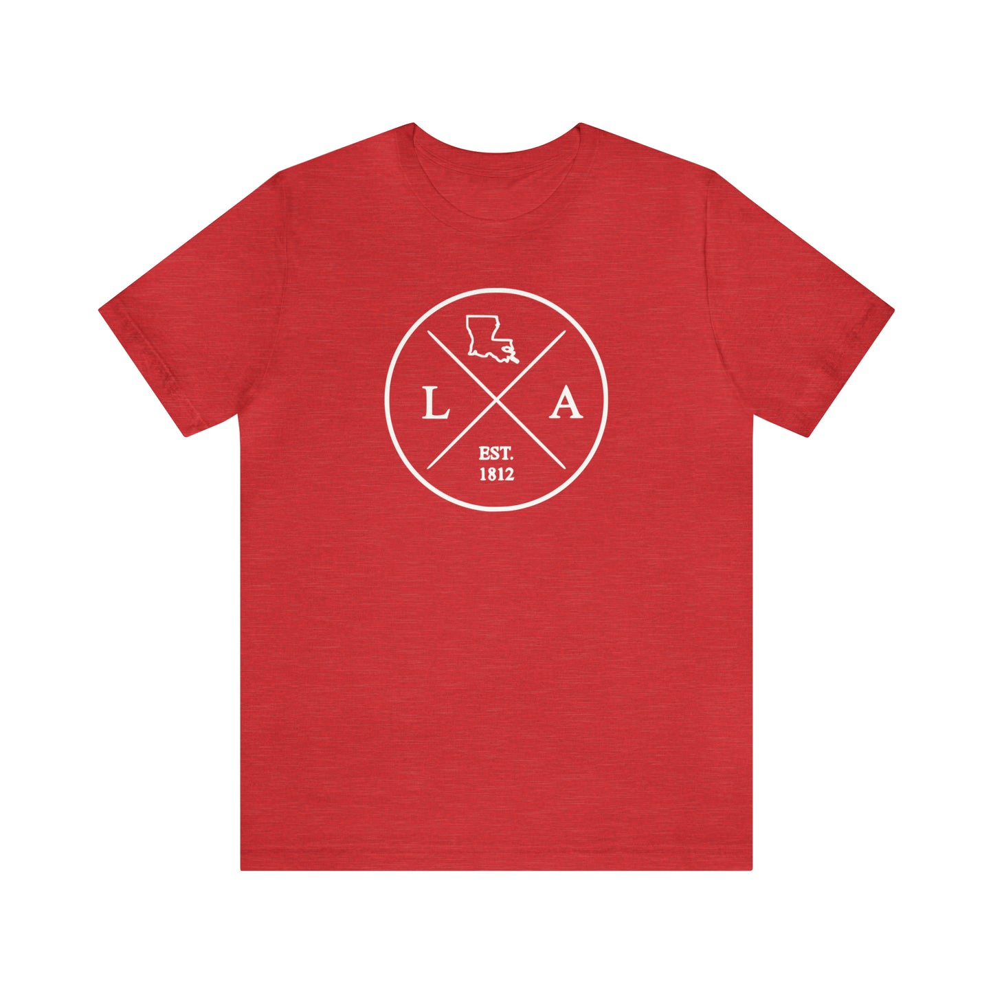 Louisiana Crossed Emblem w/ White Print