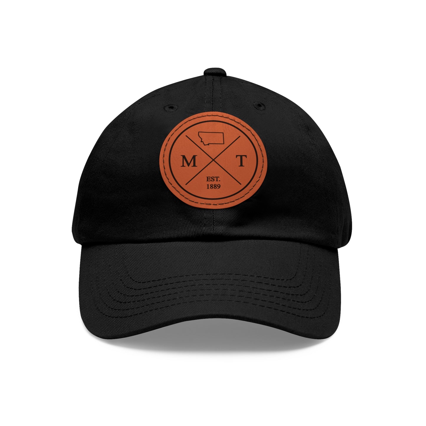 Montana Dad Hat with Leather Patch