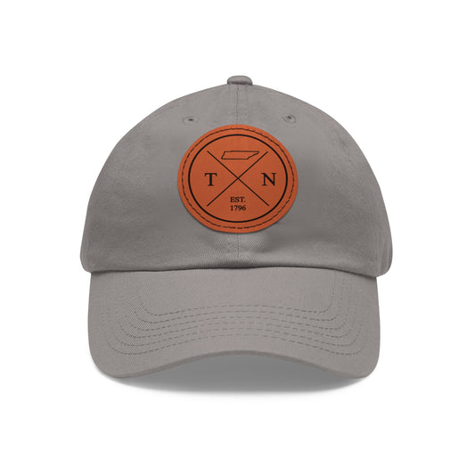 Tennessee Dad Hat with Leather Patch