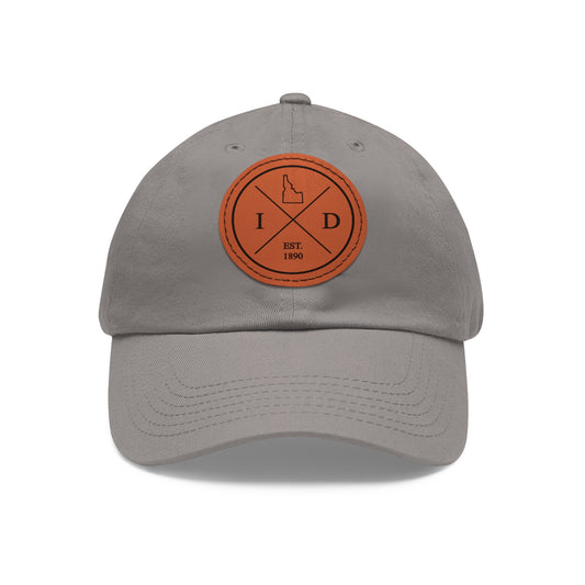 Idaho Dad Hat with Leather Patch