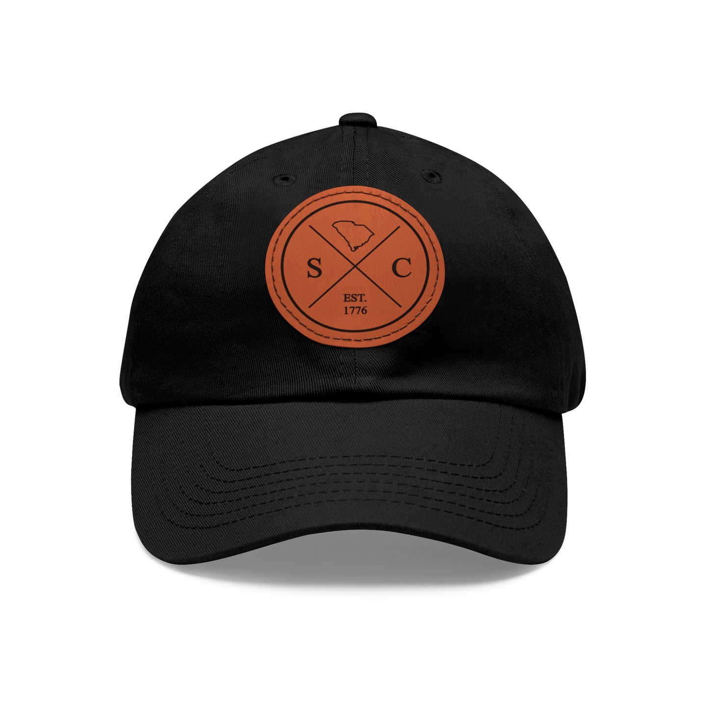 South Carolina Dad Hat with Leather Patch