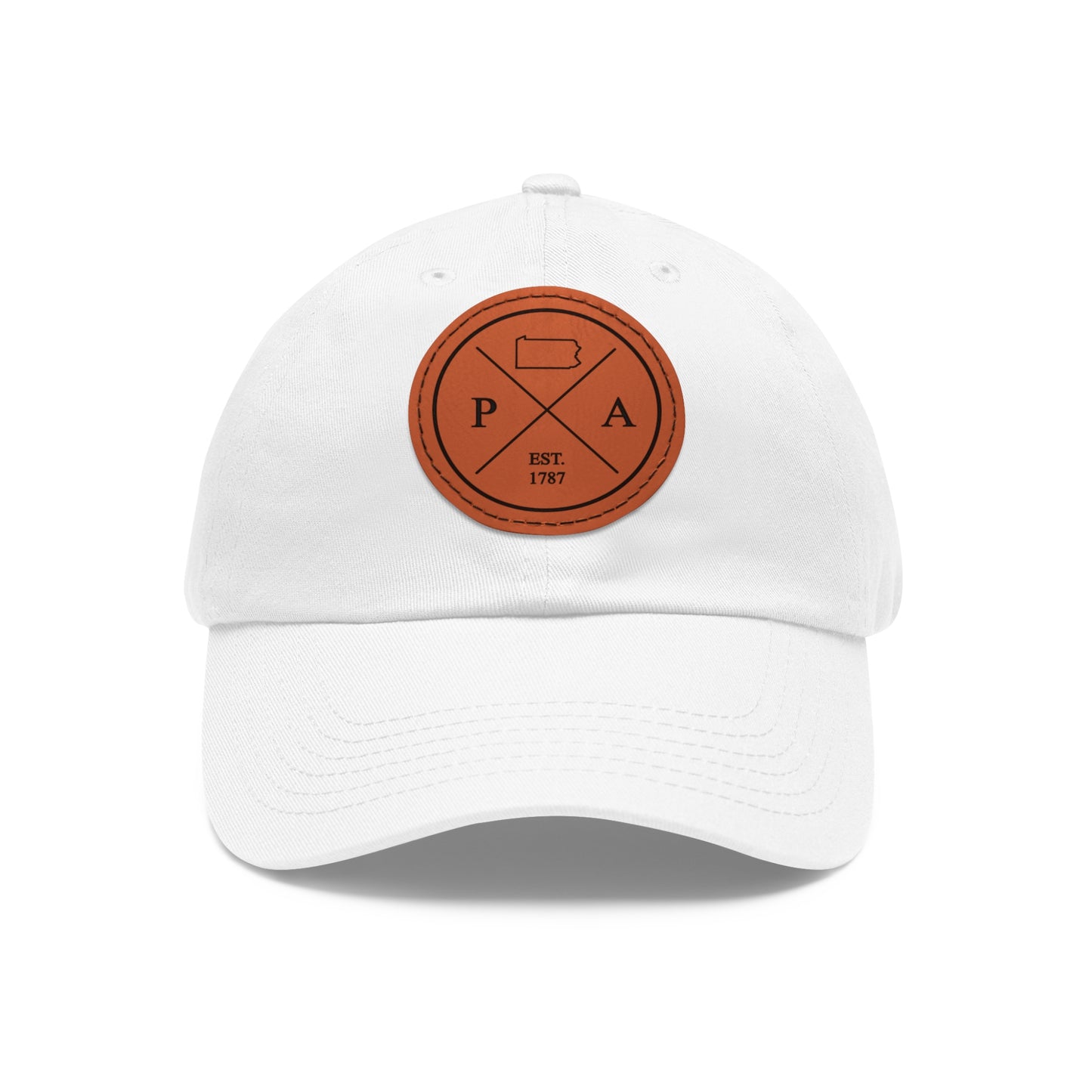 Pennsylvania Dad Hat with Leather Patch