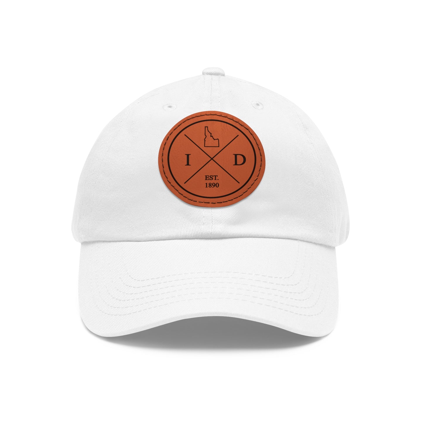 Idaho Dad Hat with Leather Patch